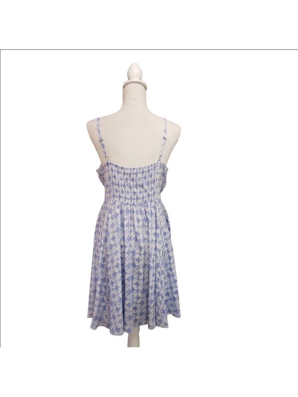 GAP Blue & White Geometric Rayon Sundress | M - Picture 5 of 10